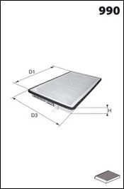 LUCAS FILTERS Suodatin, sisäilma LFCP161